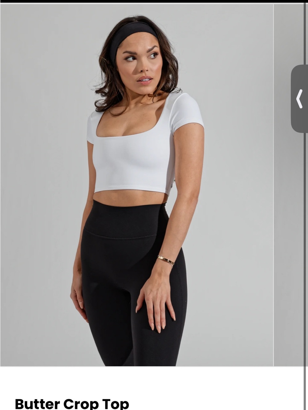 Butter Crop Top - White